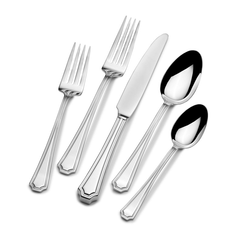 Wallace Audra 20-Piece 18/10 Stainless Steel Flatware Set, Service